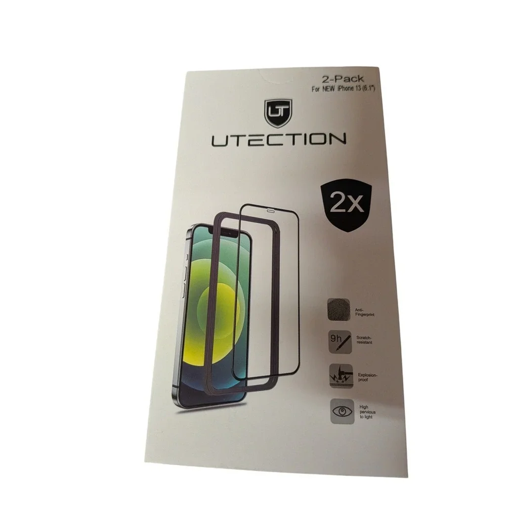 UTECTION 2-Pack iPhone 13 13 Pro Screen Protector Tempered Glass 9H 6.1 inch NEW